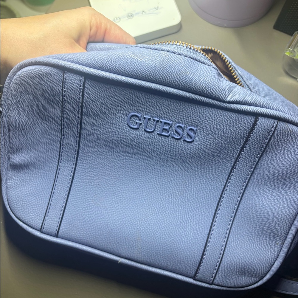 GUESS Light Blue Toiletry Bag